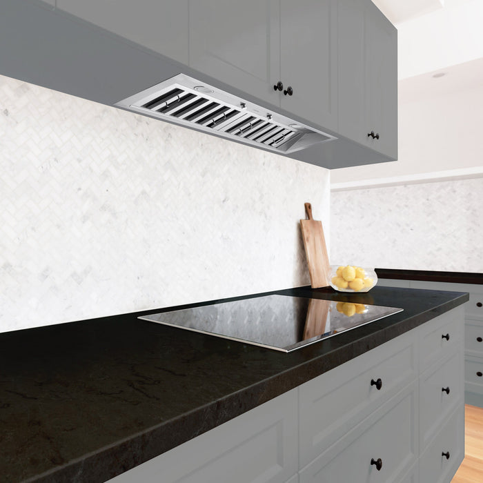 Ancona Pro 34\" Ducted Stainless Steel Insert Range Hood - AN-1330