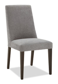 Cora Dining Chair with Polyester Fabric - Grey 