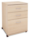 Nordika 3-Drawer Filing Cabinet - Natural Maple