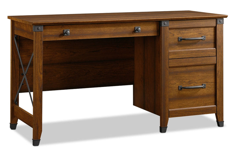 Carson Forge Desk – Washington Cherry - Rustic style Desk in Washington Cherry