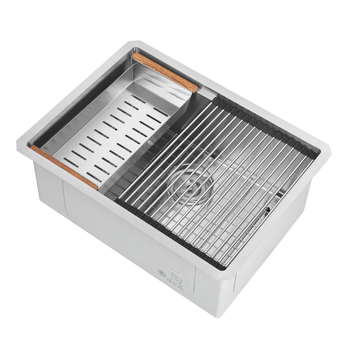 Ancona 25\" Undermount Workstation Kitchen Sink - AN-3370