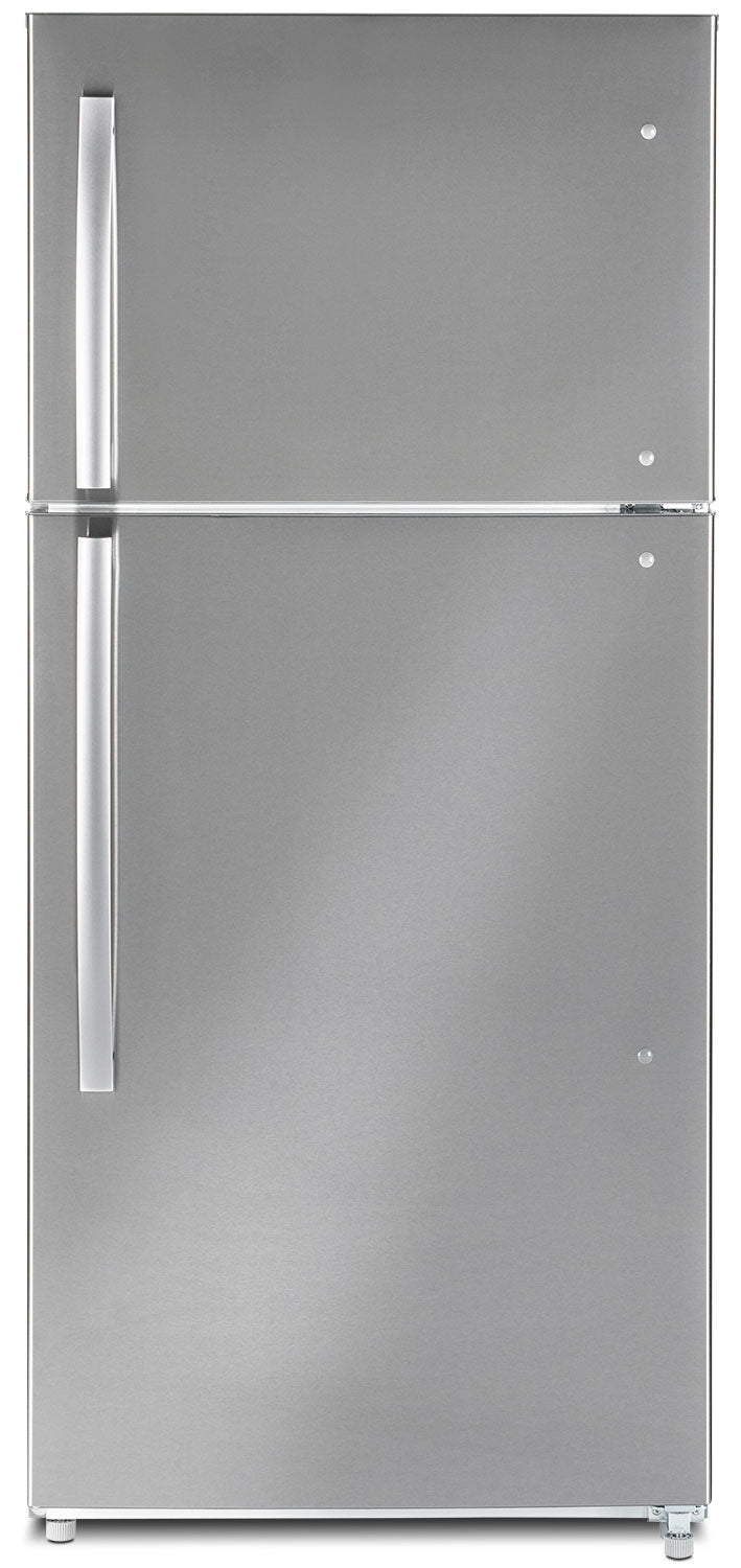 Moffat 18 Cu. Ft. Top-Freezer Refrigerator – MTE18GSKSS - Refrigerator in Stainless Steel