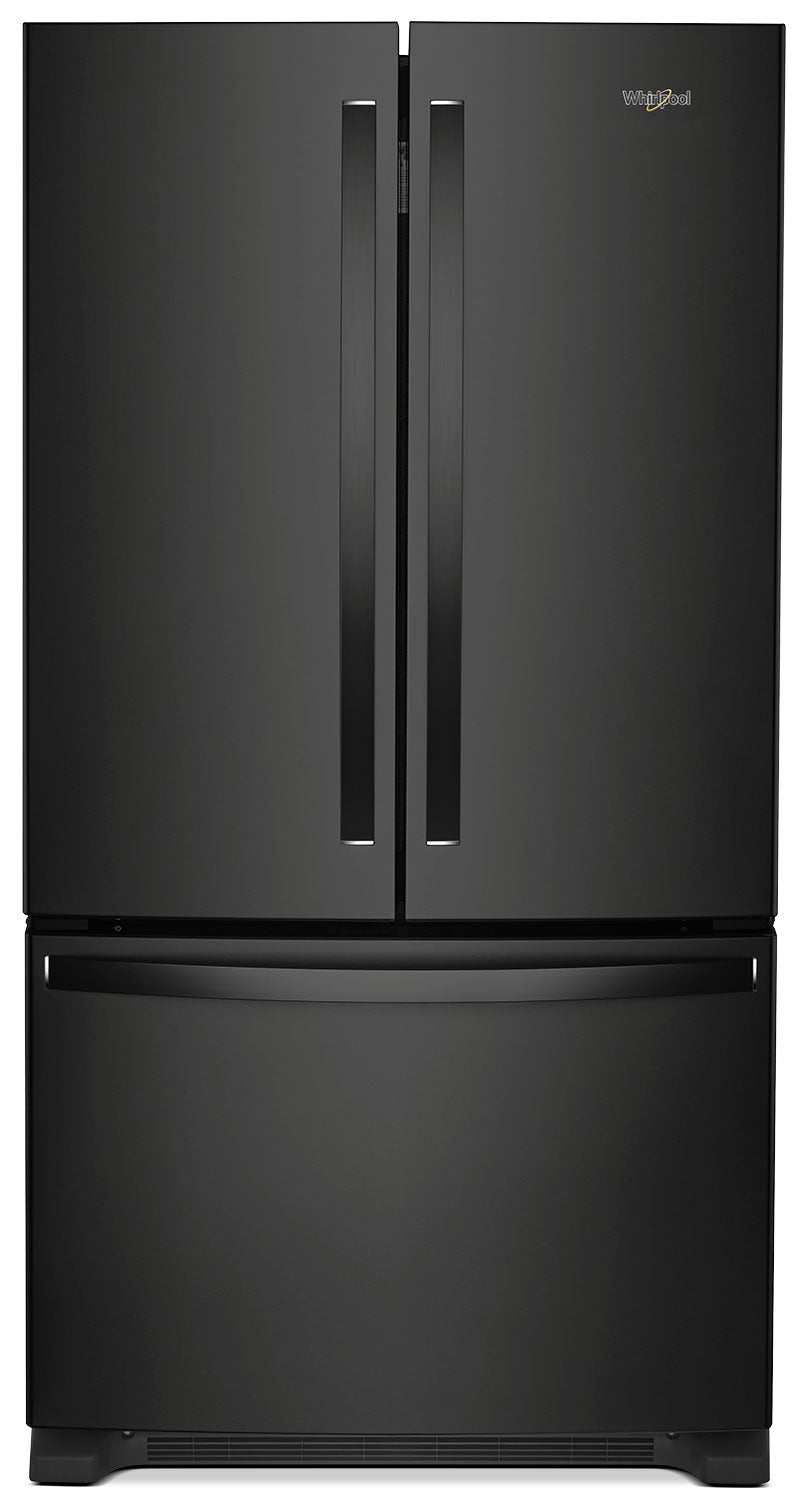 Whirlpool® 25 Cu. Ft. French-Door Refrigerator with Internal Water Dispenser – WRF535SWHB - Refrigerator in Black