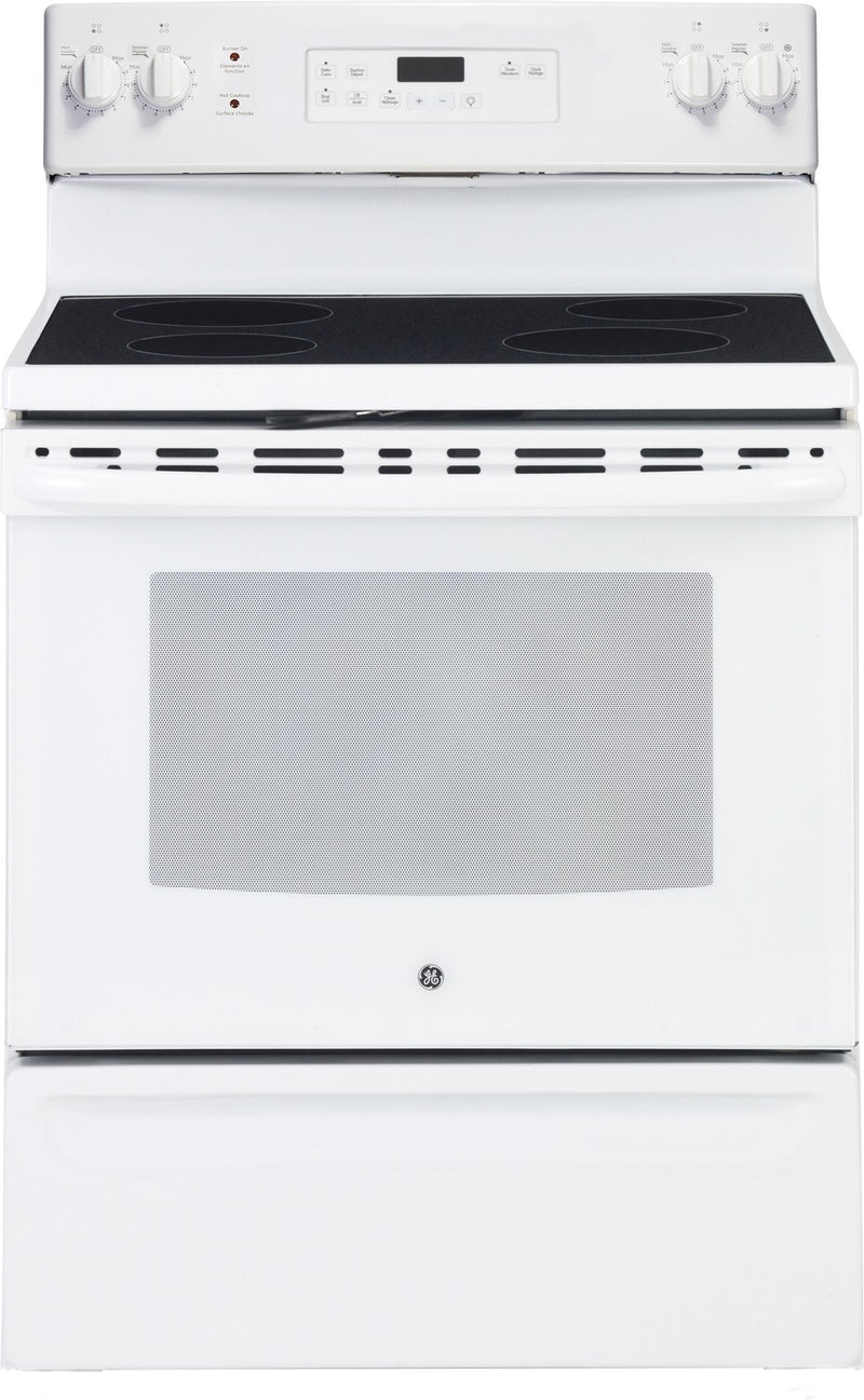 GE 5.0 Cubic Foot Freestanding Electric Self-Cleaning Range – JCB630DKWW - Electric Range in White
