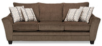 Febe Chenille Sofa - Brown 