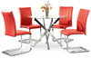 Tori 5-Piece Dining Package - Red