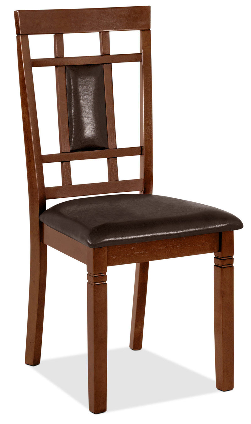 Aran Dining Chair – Dark Walnut - Contemporary style Dining Chair in Walnut MDF and Veneers