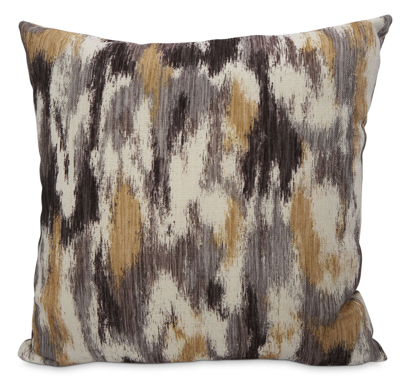 Rain Accent Pillow – Grey, Yellow and Ivory