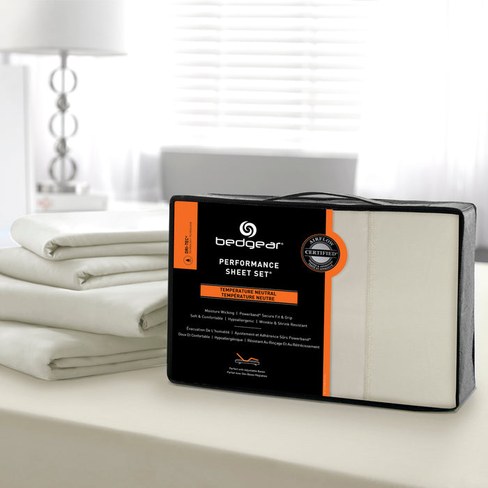 BEDGEAR Dri-Tec® 4-Piece Queen Sheet Set - Pearl Grey