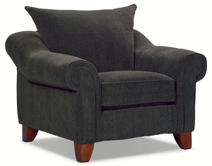 Reese Chenille Chair - Dark Grey