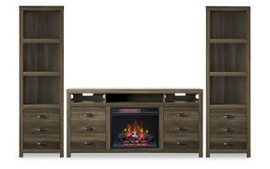 Haven 3-Piece Electric Fireplace Entertainment Centre with 64