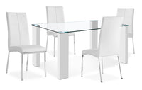 Milton 5-Piece Dining Package - White