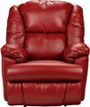 Bmaxx Bonded Leather Power Recliner - Red