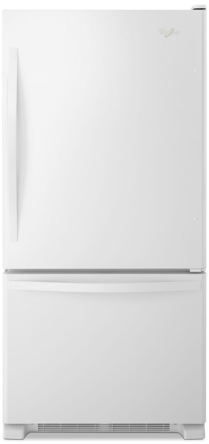Whirlpool 19 Cu. Ft. Bottom-Freezer Refrigerator - WRB329DFBW - Refrigerator in White