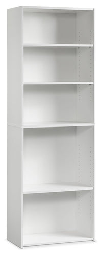 Boston 5-Shelf Bookcase – White