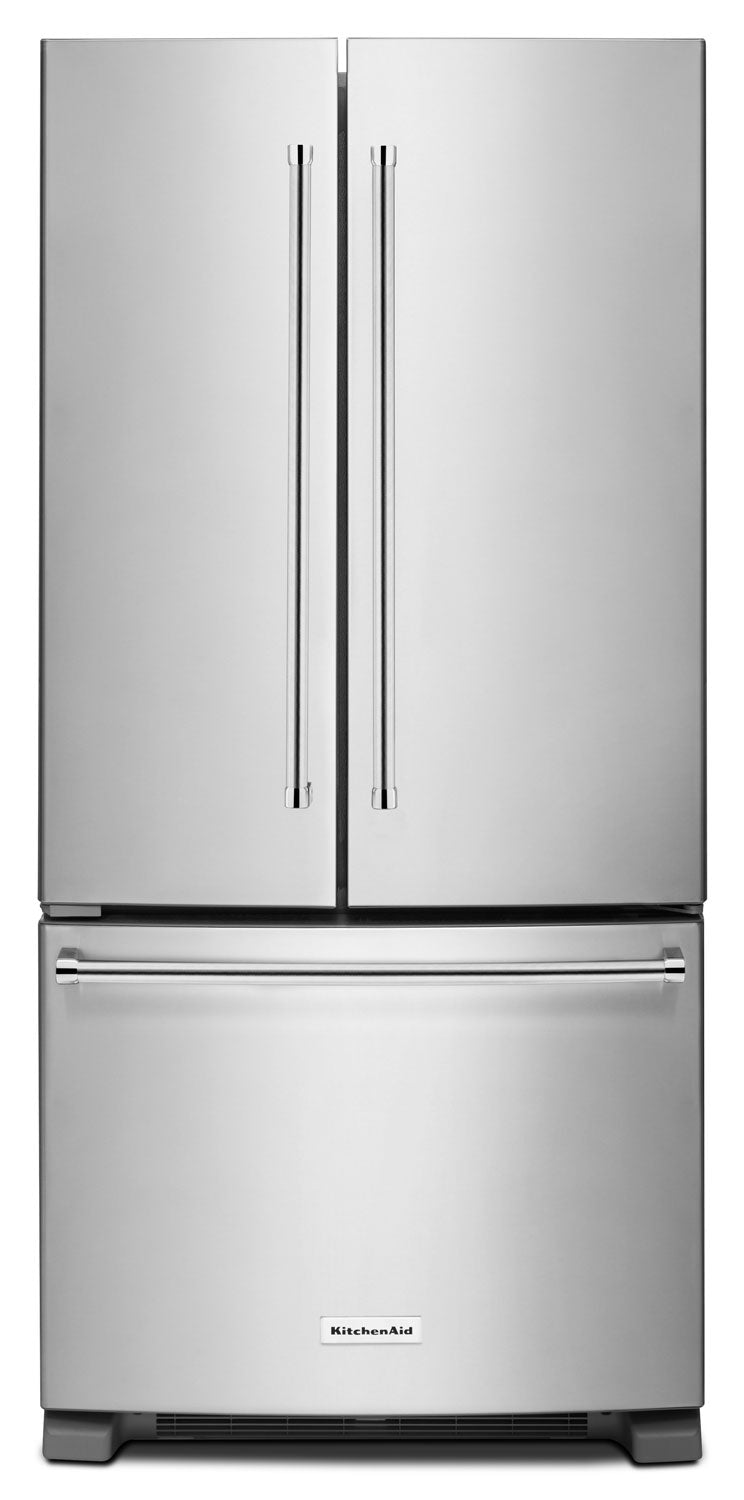 KitchenAid 22.1 Cu. Ft. French Door Refrigerator with Interior Water Dispenser - Stainless Steel - Refrigerator with Ice Maker in Stainless Steel