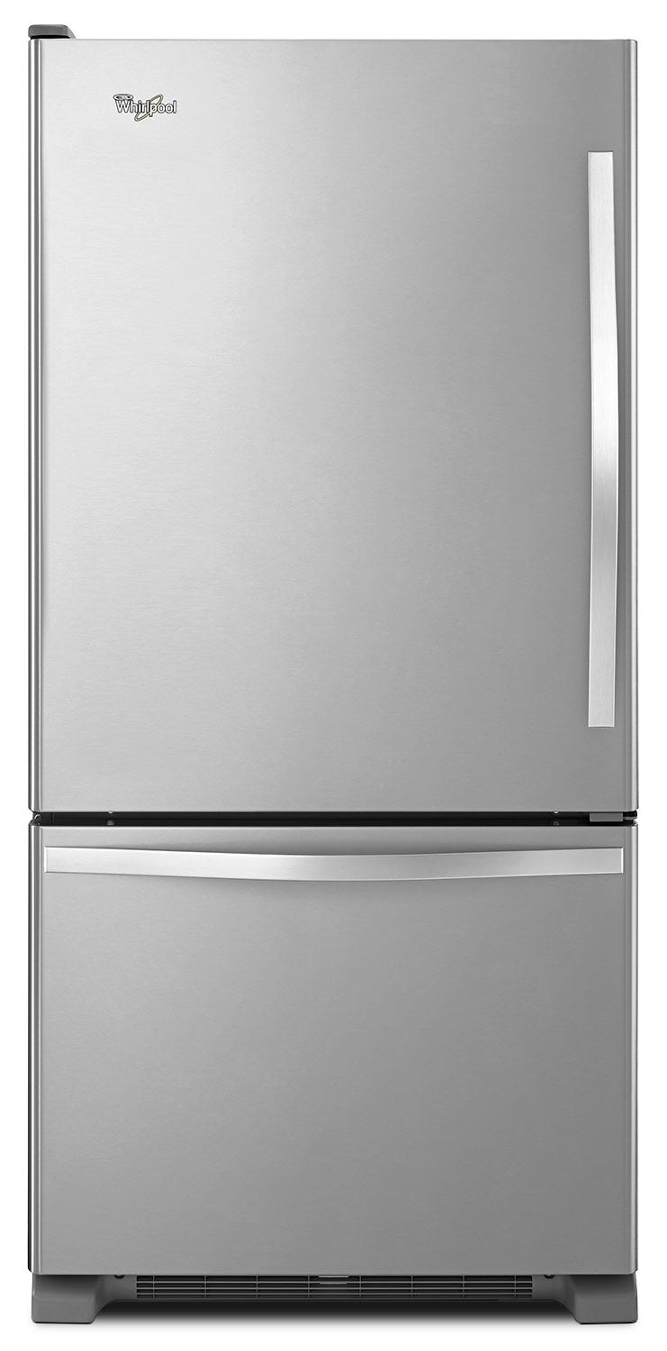 Whirlpool 19 Cu. Ft. Bottom-Mount Refrigerator – WRB329LFBM - Refrigerator in Stainless Steel