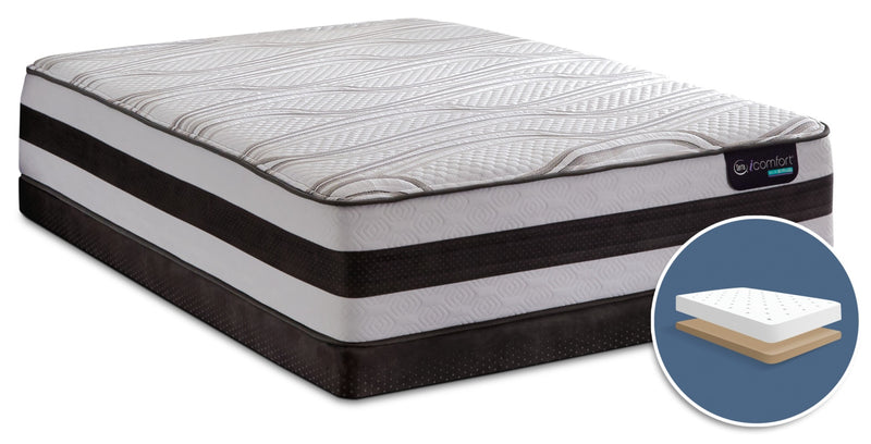 Serta iComfort® Hybrid Valentine Firm Low-Profile Queen Mattress Set
