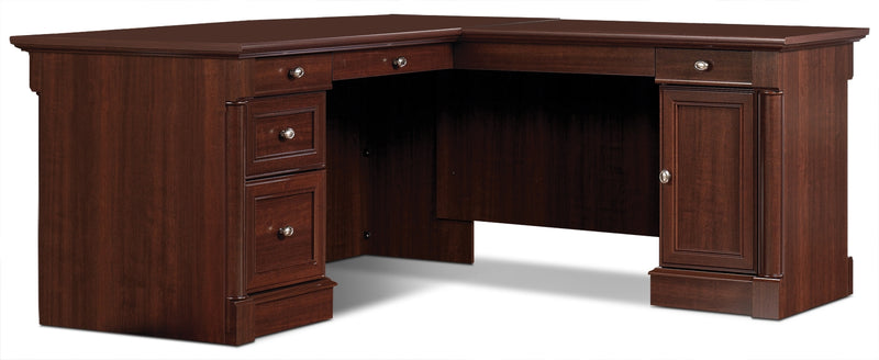Palladia L-Shaped Desk – Select Cherry - Traditional style Desk in Cherry