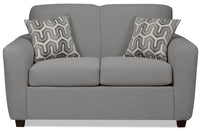 Jeri Fabric Loveseat - Grey 