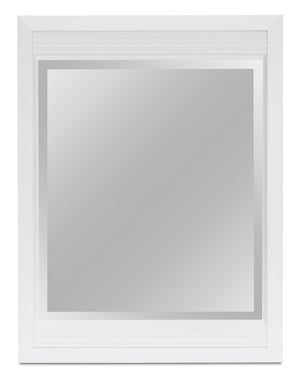 Olivia Bedroom Dresser Mirror, Made in Canada - White