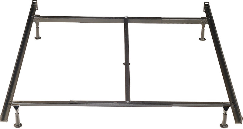 Twin/Full/Queen Metal Glide Bedframe - Black Bed Frame