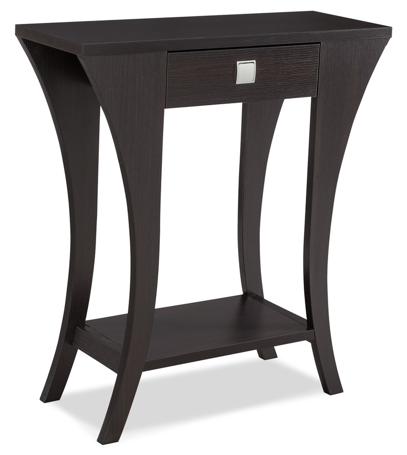 Manila Console Table - Contemporary style Hall Table in Dark Brown Wood