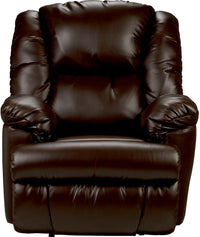Bmaxx Bonded Leather Power Recliner - Brown 