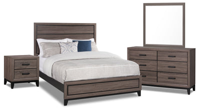 Kate 6-Piece Queen Bedroom Package - Grey