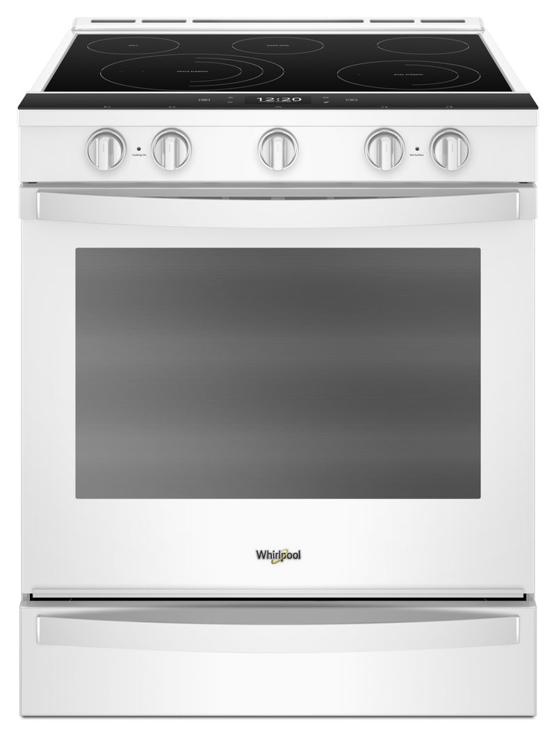 Whirlpool 6.4 Cu. Ft. Smart Slide-in Electric Range with Frozen Bake™ Technology - YWEE750H0HW - Electric Range in White