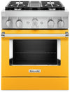 KitchenAid 4.1 Cu. Ft. Smart Dual Fuel Range with Self-Clean - Yellow Pepper - KFDC500JYP