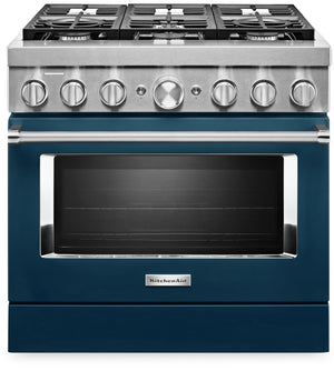 KitchenAid 36'' Smart Commercial-Style Gas Range - KFGC506JIB