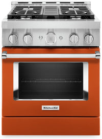 KitchenAid 4.1 Cu. Ft. Smart Dual Fuel Range with Self-Clean - Scorched Orange - KFDC500JSC 