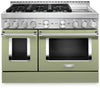 KitchenAid 6.3 Cu. Ft. Smart Gas Range with Self-Clean - Avocado Cream - KFGC558JAV