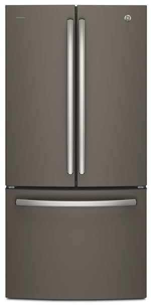 Profile 24.5 Cu. Ft. French-Door Refrigerator with Space-saving Icemaker – PNE25NMLKES