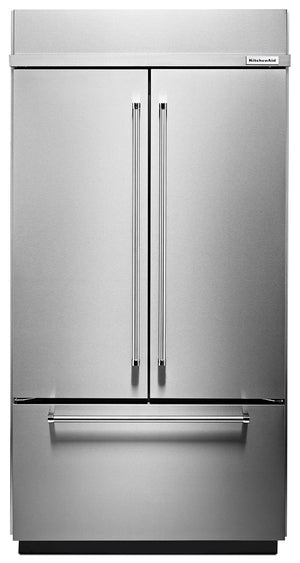 KitchenAid 24.2 Cu. Ft. Built-In French-Door Refrigerator – KBFN502ESS