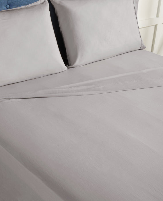 BEDGEAR Hyper-Linen™ Performance 4-Piece Queen Sheet Set - Light Grey