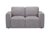 Lotus Chenille Loveseat - Charcoal