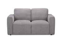 Lotus Chenille Loveseat - Charcoal 