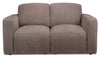 Lotus Chenille Loveseat - Coffee