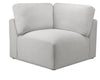 Lotus Chenille Corner Chair - Linen