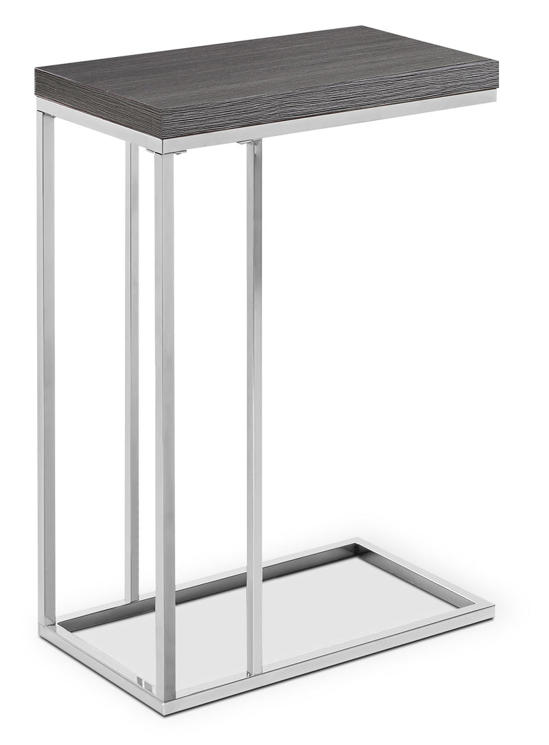 Arroh Accent Table - Modern style End Table in Grey Metal