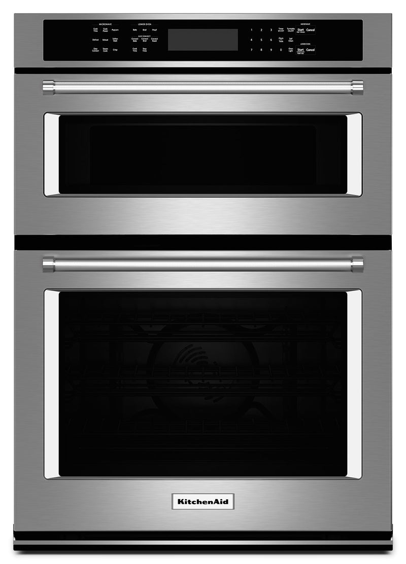 KitchenAid 27" Combination Wall Oven with Even-Heat™ True Convection - KOCE507ESS - Double Wall Oven in Stainless Steel