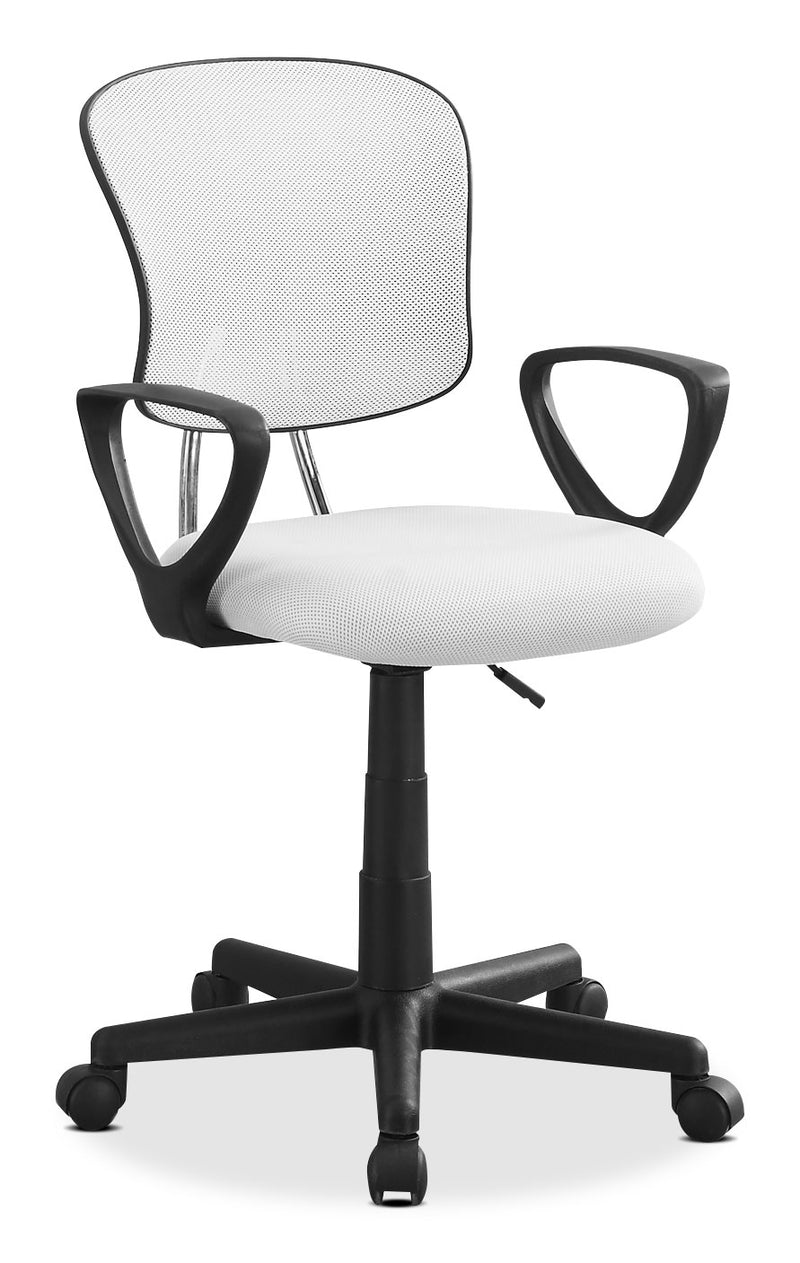 Mika Office Chair – White - Contemporary style Office Chair in White
