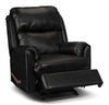 Drogba Faux Leather Glider Recliner - Black