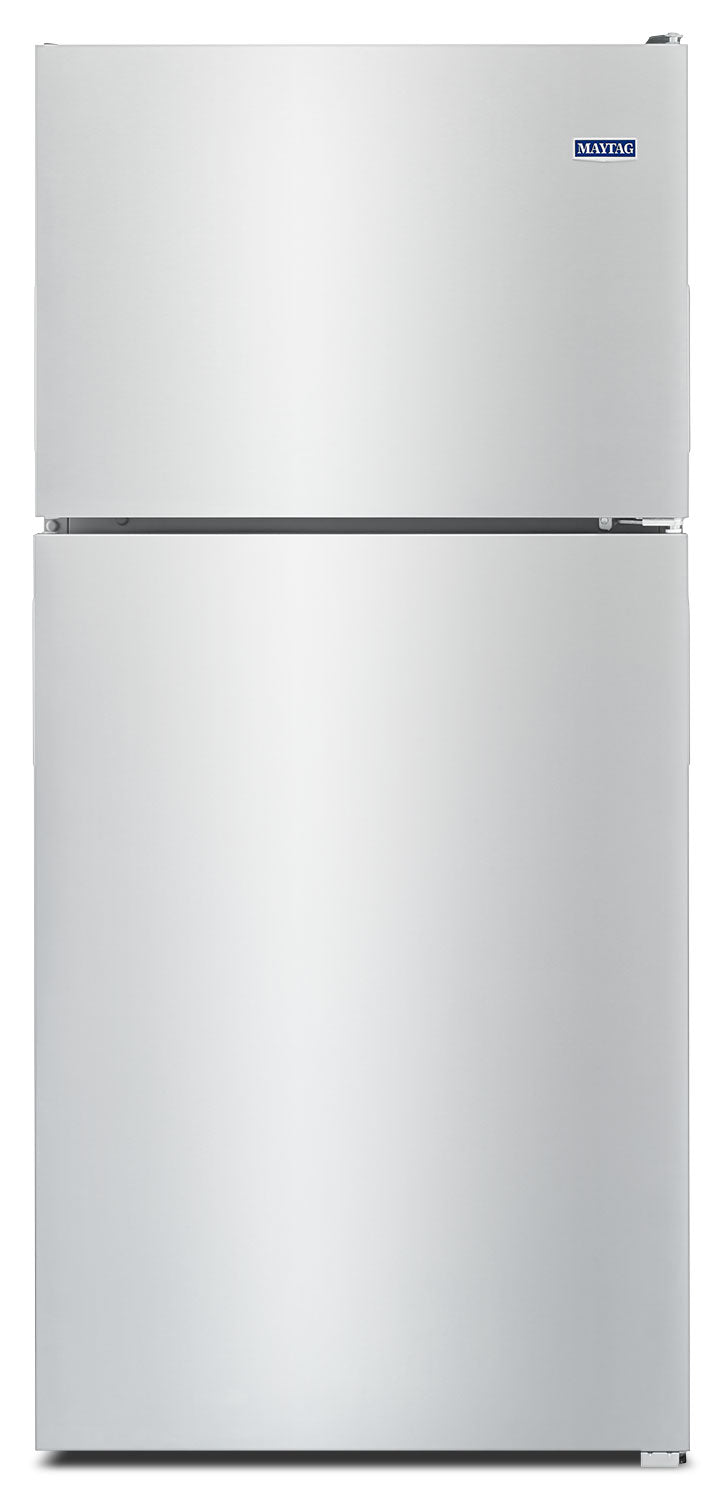 Maytag 18 Cu. Ft. Top-Freezer Refrigerator – MRT118FFFZ - Refrigerator in Stainless Steel
