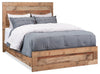 Mojave Panel Bed with Headboard & Frame, Rustic, Brown - King Size