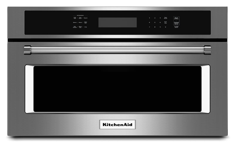 KitchenAid 1.4 Cu. Ft. 30" Built-In Convection Microwave Oven - Stainless Steel - Built-In Microwave in Stainless Steel