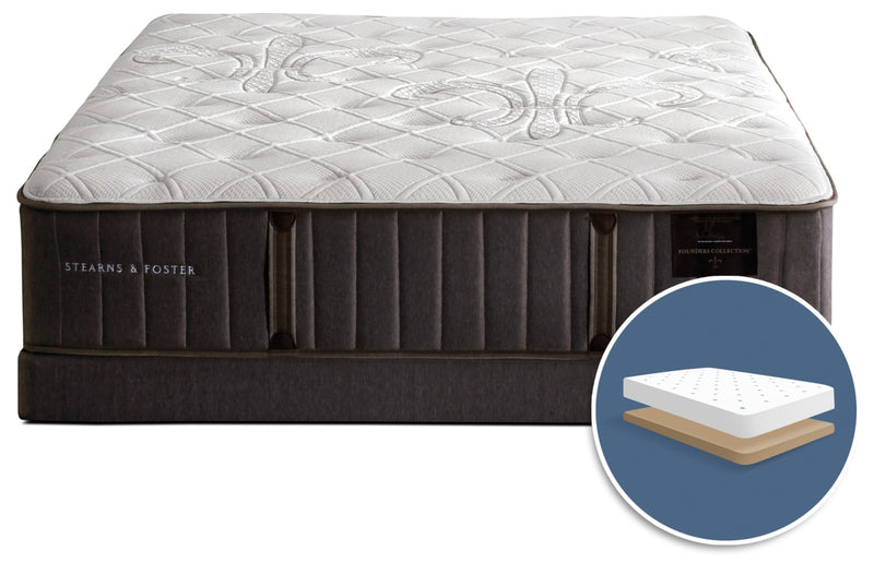 Stearns & Foster Finsbury Firm Low-Profile Queen Mattress Set