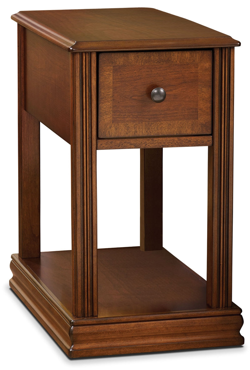 Sydney Accent Table – Cherry - Contemporary style End Table in Cherry Wood